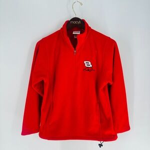 Chase Authentics 1/4 Zip NASCAR Dale Earnhardt 8 Pullover Sweatshirt Red‎ SZ M